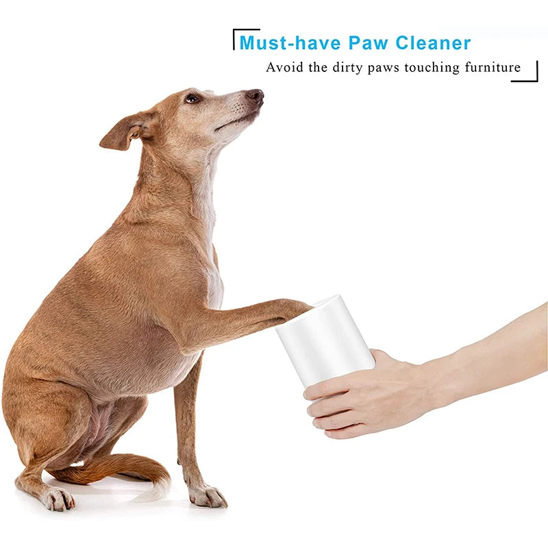 Benepaw Soft Silicone Paw Cleaner Prevent Water Splashing Removable Dog Foot Washer Cup For Cleaning Muddy Paws Grooming Brush