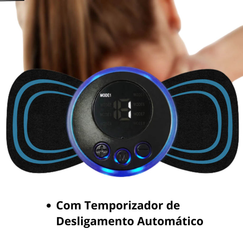 Massageador De Pescoço EMS Estimulador Muscular Remendo De Massagem Cervical Elétrica Almofadas De Massagem De Pulso De Baixa Freqüência Alívio Da Dor Ferramenta De Relaxamento