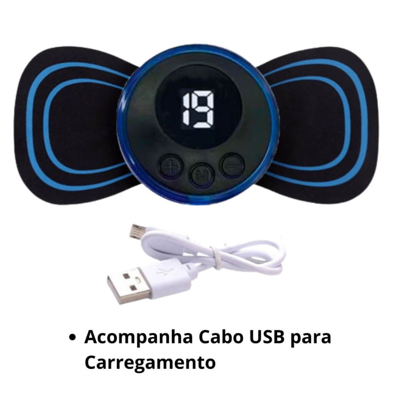 Massageador De Pescoço EMS Estimulador Muscular Remendo De Massagem Cervical Elétrica Almofadas De Massagem De Pulso De Baixa Freqüência Alívio Da Dor Ferramenta De Relaxamento