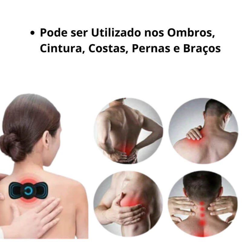 Massageador De Pescoço EMS Estimulador Muscular Remendo De Massagem Cervical Elétrica Almofadas De Massagem De Pulso De Baixa Freqüência Alívio Da Dor Ferramenta De Relaxamento